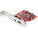StarTech.com 2-Port 10Gbps USB-A & USB-C PCIe Card Adapter - USB 3.1 Gen 2 PCI Express Expansion Add-On Card - Windows  macOS  Linux - USB-A USB-C PCI Express card w/Multiple INs mainta