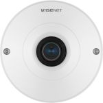 Wisenet QNF-9010 12 Megapixel Indoor Network Camera - Color - Fisheye - H.265  H.264  MJPEG  H.264M  H.264H - 3008 x 3008 - 1.08 mm Fixed Lens - CMOS - Pole Mount  Pipe Mount  Box Mount