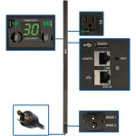 Tripp Lite PDU Monitored Per Outlet 24 5-15/20R 30A 2.9kW LX Platform 0U - Monitored - NEMA L5-30P - 24 x NEMA 5-15/20R - 120 V AC - Network (RJ-45) - 0U - Vertical - Rack-mountable - T
