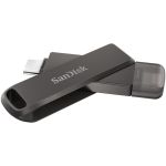 SanDisk SDIX70N-128G-AN6NE 128GB iXpand FlashDrive Luxe for iPhone Lightning and USB-C Black