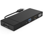 4XEM USB 3.0 Full HD Travel Mini Dock - for Notebook/Monitor - USB 3.0 Type A - 2 x USB 3.0 - Network (RJ-45) - HDMI - VGA - Wired