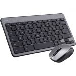 Acer Keyboard & Mouse - Rubber Dome Wireless Keyboard - 81 Key - English (US) - Black - Wireless Mouse - Optical - 1600 dpi - 3 Button - Scroll Wheel - Black - AAA - Compatible with PC