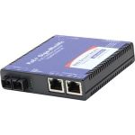 Advantech IMC-390 Transceiver/Media Converter - 2 x Network (RJ-45) - 2x PoE+ (RJ-45) Ports - 1 x SC Ports - Single-mode - Gigabit Ethernet - 10/100/1000Base-T - 9.32 Mile - AC Adapter