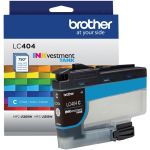 Brother INKvestment LC404C Original Standard Yield Inkjet Ink Cartridge - Single Pack - Cyan - 1 Each - 750 Pages