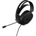 ASUS TUFGAMINGH1 TUF Gaming H1 Gaming Headset 3.5mm Wired 4ft Cable Uni-Directional Microphone Black