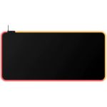 HyperX Pulsefire Mat - RGB Gaming Mousepad - Cloth (XL) - 35.43in x 16.54in Dimension - Black - Rubber  Cloth - Anti-slip - Extra Large