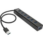 Tripp Lite U360-007-AL-INT 7-Port USB-A Mini Hub - USB 3.2 (Gen 1) Type A - Portable - 7 USB Port(s) - PC  Chrome