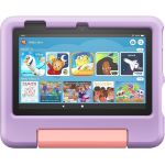 Amazon Fire 7 Kids Tablet - 7in - Quad-core (4 Core) 2 GHz - 2 GB RAM - 32 GB Storage - Fire OS 8 - Purple - Upto 1 TB microSD Supported - 1024 x 600 - In-plane Switching (IPS) Technolo