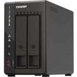 QNAP Turbo NAS TS-253E-8G SAN/NAS Storage System - 1 x Intel Celeron J6412 Quad-core (4 Core) 2 GHz - 2 x HDD Supported - 0 x HDD Installed - 2 x SSD Supported - 0 x SSD Installed - 8 G