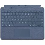 Microsoft Surface Pro Signature Keyboard - Cable Connectivity - Proprietary Interface Multimedia  Screen Brightness Hot Key(s) - English - QWERTY Layout - Tablet - TouchPad - Mechanical