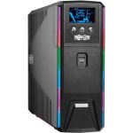 Tripp Lite UPS 1500VA 900W 120V Pure Sine Wave Gaming UPS Battery Backup - LCD  AVR  RGB LEDs  USB Charging  Power Saving - Tower - AVR - 7 Hour Recharge - 3 Minute Stand-by - 120 V AC