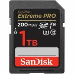 SanDisk Extreme PRO SDSDXXD-1T00-ANCIN 1 TB Class 10/UHS-I (U3) V30 SDXC - 1 Pack - 200 MB/s Read - 140 MB/s Write - Lifetime Warranty