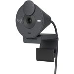 Logitech BRIO Webcam - 2 Megapixel - 30 fps - Graphite - USB Type C - Retail - 1920 x 1080 Video - Fixed Focus - Microphone - Computer