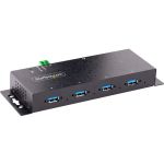 StarTech.com 4-Port Industrial USB 3.0 5Gbps Hub  Rugged USB Hub w/ ESD & Surge Protection  DIN/Wall/Desk Mountable  USB-A Expansion Hub - 4-port metal USB hub can withstand industrial