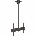 Kanto Ceiling Mount for TV - Black - Height Adjustable - 37in to 70in Screen Support - 110 lb Load Capacity - 75 x 75  600 x 400