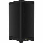 Corsair 2000D AIRFLOW Mini-ITX PC Case - Black - Small Tower - Steel Mesh - 1000 W - Power Supply Installed - Mini ITX Motherboard Supported - 8 x Fan(s) Supported - 3 x Internal 2.5in
