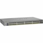 Netgear ProSafe GS752TP Ethernet Switch - 48 Ports - Manageable - Gigabit Ethernet - 10/100/1000Base-TX  1000Base-X - 3 Layer Supported - Modular - 4 SFP Slots - 512.80 W Power Consumpt