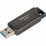 PNY PRO Elite V2 USB 3.2 Gen 2 Flash Drive - 256 GB - USB 3.2 (Gen 2) - 600 MB/s Read Speed - 250 MB/s Write Speed - Black - 2 Year Warranty