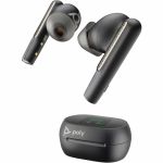 Poly Voyager Free 60+ UC Earset - Siri  Google Assistant - Stereo - True Wireless - Bluetooth - 98.4 ft - 20 Hz - 20 kHz - Earbud - Binaural - In-ear - Carbon Black