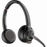 Poly Savi 8220 UC DECT USB-A Headset - Stereo - True Wireless - Bluetooth/DECT - 450 ft - 20 Hz - 20 kHz - On-ear - Binaural - Open - Omni-directional  Noise Cancelling Microphone - Noi