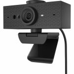 HP 620 Webcam - 4 Megapixel - 60 fps - Black - USB 3.0 Type A - 1920 x 1080 Video - Auto-focus - 92&deg; Angle - Microphone - Windows 10  Windows 11