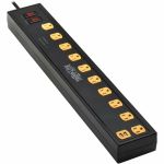 Tripp Lite Protect It! 10-Outlet Surge Protector with Swivel Light Bars - 5-15R Outlets  2 USB Ports  6 ft. (1.8 m) Cord  1350 Joules  Black - 10 x NEMA 5-15R - 1350 J - 120 V AC Input
