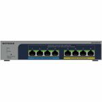 Netgear - 8 Ports - Manageable - 2.5 Gigabit Ethernet - 2.5GBase-T  10/100/1000Base-T - 3 Layer Supported - 230 W PoE Budget - Twisted Pair - PoE Ports - Desktop  Wall Mountable  Compac