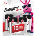 Energizer MAX Alkaline C Batteries 4 Pack