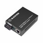Black Box Pure Networking Transceiver/Media Converter - 1 x Network (RJ-45) - 1 x SC Ports - Single-mode - 1310 nm Fiber - Gigabit Ethernet - 10/100/1000Base-TX  1000Base-LX - 6.21 Mile