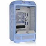 Thermaltake The Tower 300 Hydrangea Blue Micro Tower Chassis - Micro Tower - Hydrangea Blue - Tempered Glass  SPCC - 3 x Bay - Mini ITX  Micro ATX Motherboard Supported - 8 x Fan(s) Sup