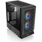Thermaltake Ceres 330 TG ARGB Mid Tower Chassis - Mid-tower - Black - SPCC  Tempered Glass - 4 x Bay - 2 x 5.51in x Fan(s) Installed - Mini ITX  Micro ATX  ATX  EATX Motherboard Support