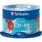 Verbatim 95005 CD-R 700MB 52X Silver Inkjet Printable 50 Pack Spindle