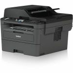 Brother MFCL2717DW Wired & Wireless Laser Multifunction Printer - Monochrome - Copier/Fax/Printer/Scanner - 34 ppm Mono Print (2400 x 600 dpi class) - Automatic Duplex Print - Up to 150