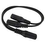 3.5mm Stereo Female to 2 Female Adapter 8in 
