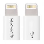 Lightning to Micro USB Adapter MFI  White