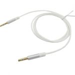 3.5mm Stereo Cable with Metallic Plugs 3' (1M) White