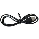 USB to 3.5mm 5V DC Adapter Cable 19in Black