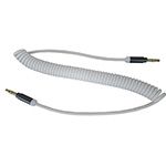 3.5mm Coiled CableMale To Male 2M (7') White