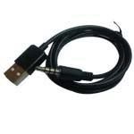 IPod Shuffle Audio to USB Cable 3' Black