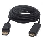 Displayport 1.2 M to HDMI M Cable 10' Blackw/ IC 4K@30Hhz