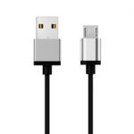 Micro to USB Aluminum Data Cable 3'(1M) Black