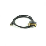 Mini HDMI Male to DVI-D(18+1) Male Black Cable 3'(1M)