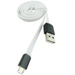 Micro to USB Flat Cable 1M(3') White