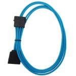 Molex to SATA Power Extension 1.5' With BlueWith Blue Sleeve
