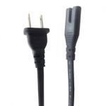 UL Power Cord Cable NEMA 1-15P to C7  0.5M 20in Black 2-Prong Notebook power cord Firgure 8