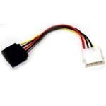 4-Pin Molex to SATA Power Adapter  6in M/F#POWER-006-001