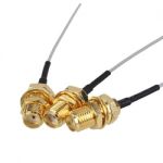 RF 1.13 Coaxial Cable with SMA(Female)-Ipex 4in(11cm)  Black