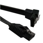 SATA3 6Gb/s  Straight to Right AngleM/M 36in Black Cable w/Metal Latch