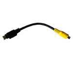 S-Video to Composite Video Adapter Cable M/F 6in 