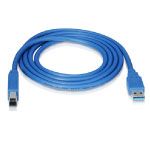 USB 3.0 Cable SuperSpeed AM/BM 3' Blue